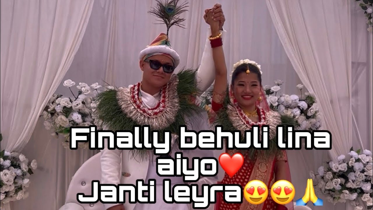 Finally behuli lina janti leyra gaiyoo😍😍🙏🙏 pariwar saga chutna garo vayo 😭😭😭
