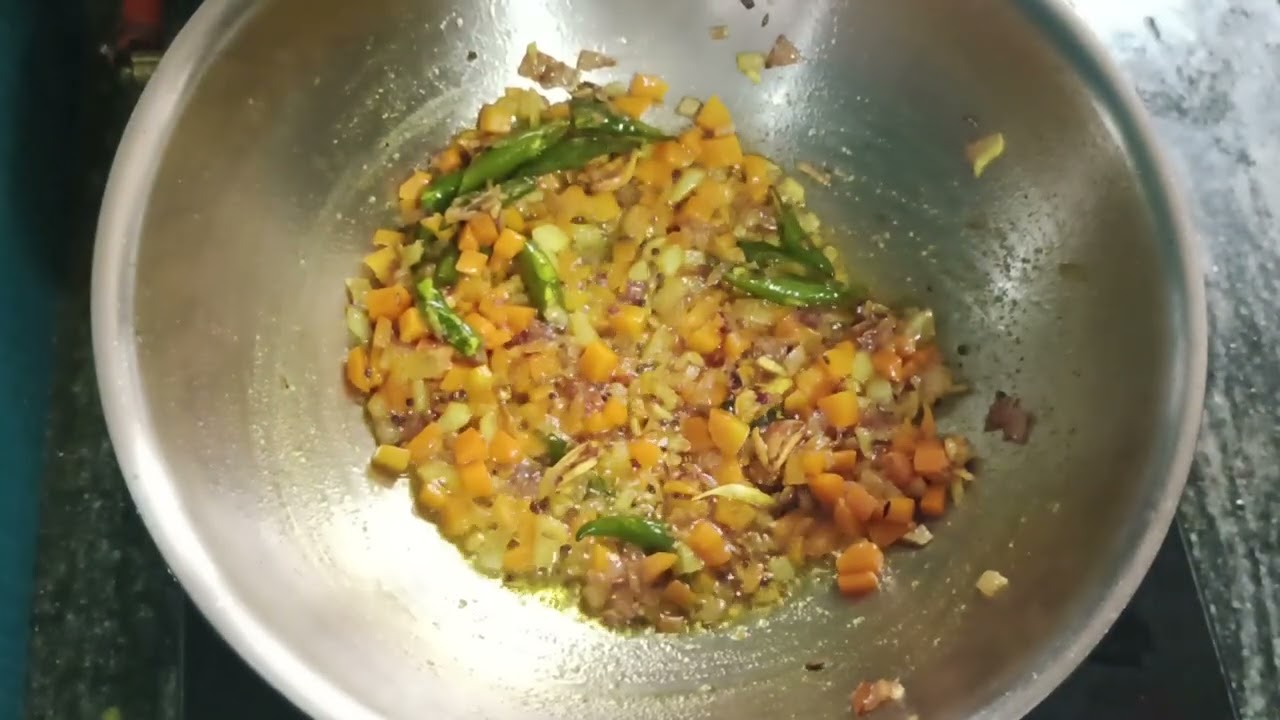 Palakura carrot fry 