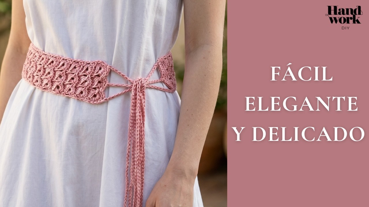 Cómo tejer crochet cinturón en todas las tallas