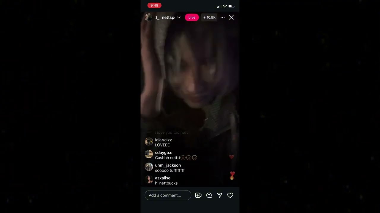 NETTSPEND показал два новых отрывка в прямом эфире в Instagram (06.10.25).