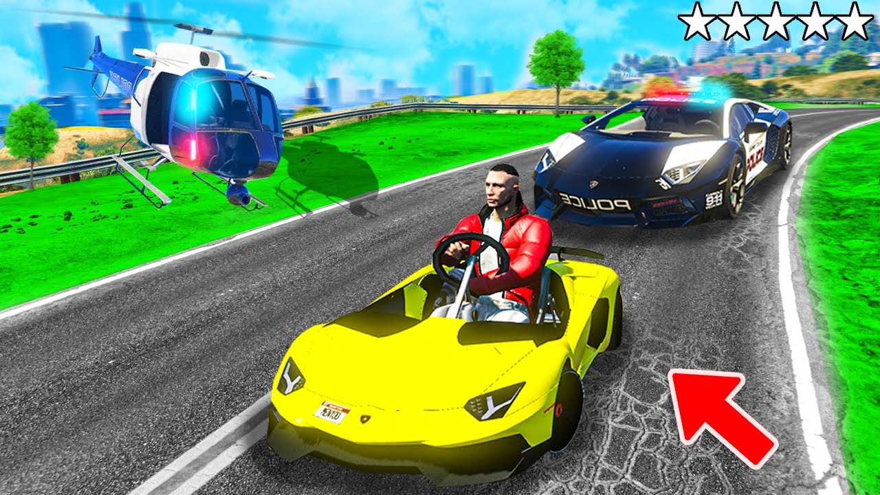 POLIZEI verfolgt KLEINSTEN LAMBO in GTA 5! (Polizei vs. Dieb)