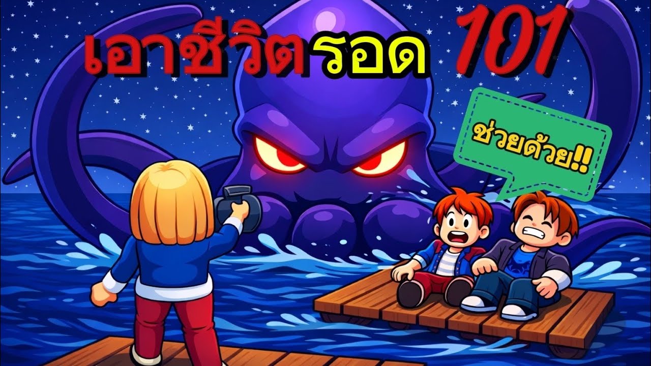 ติดแพกลางทะเล! จะทำยังไง ในเกม Day 101 : Roblox 