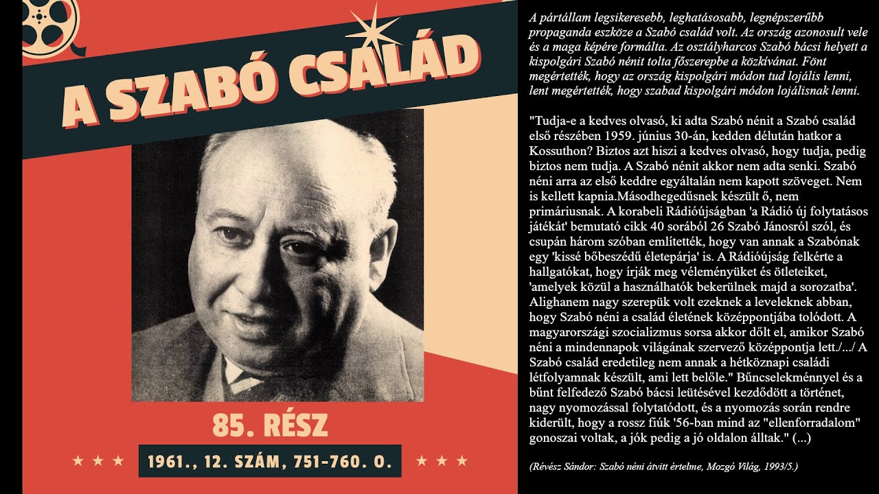 A Szabó család - 79. rész (1961., 12. szám, 707-713. o.)