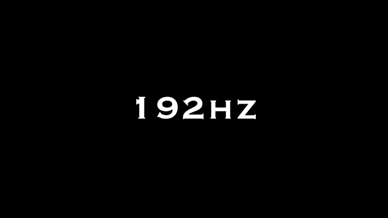 Frequencies for Deep Meditation - 192 Hz