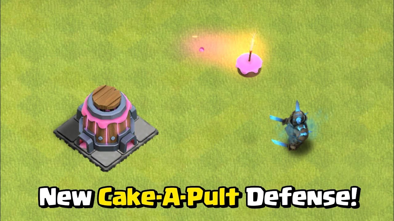 New Temporary Cake Defense VS Every Max One Troop! - Clash of Clans