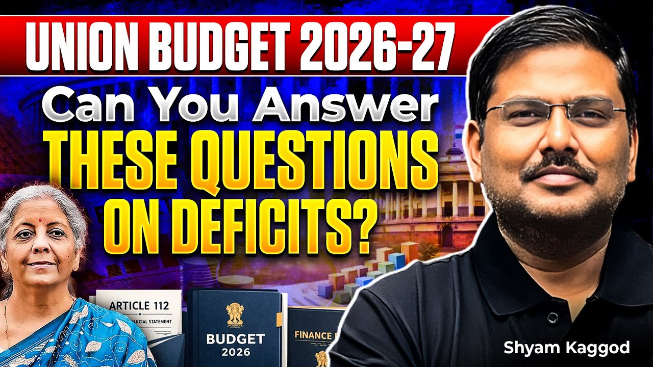 Most Important UNION BUDGET & DEFICIT MCQs for UPSC Prelims 2026 | Solve these before Prelims Exam