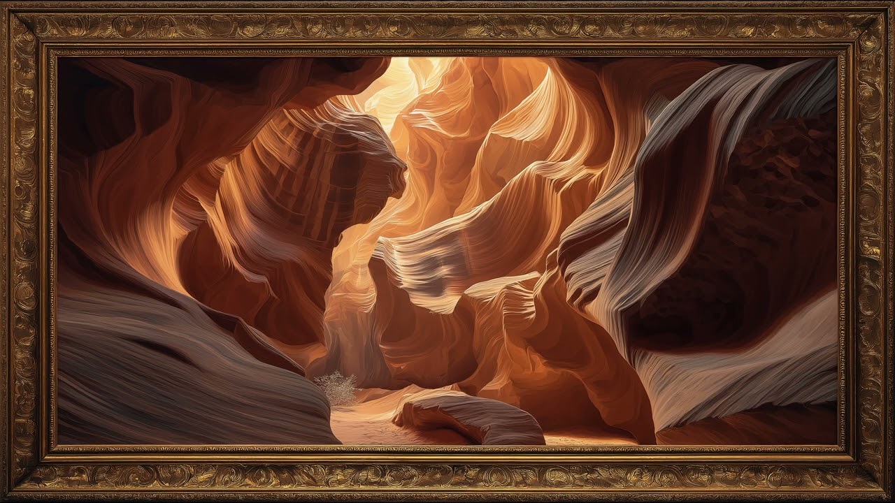 Antelope Canyon Light | FrameScape TV Art Gallery | 4K Frame TV Art Background (1 Hour)