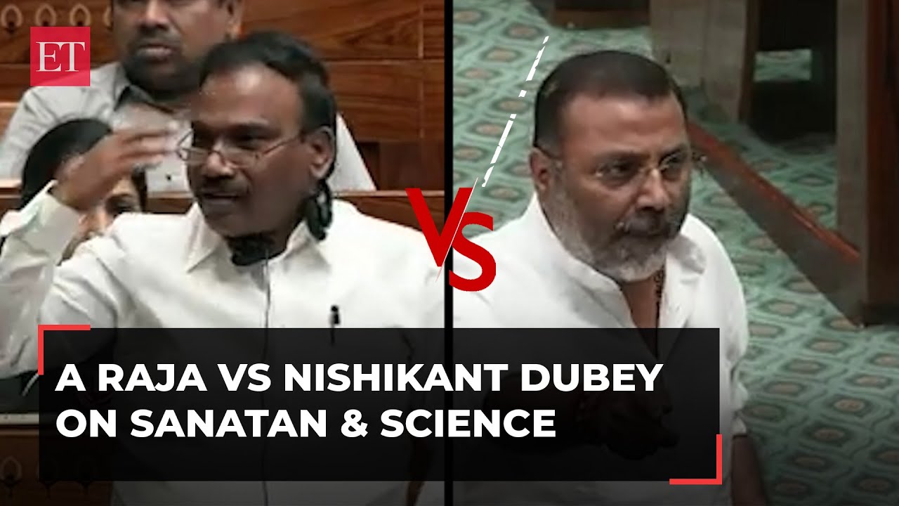 Chandrayaan-3: A Raja and Nishikant Dubey slug it out over scientific principles and Sanatan beliefs
