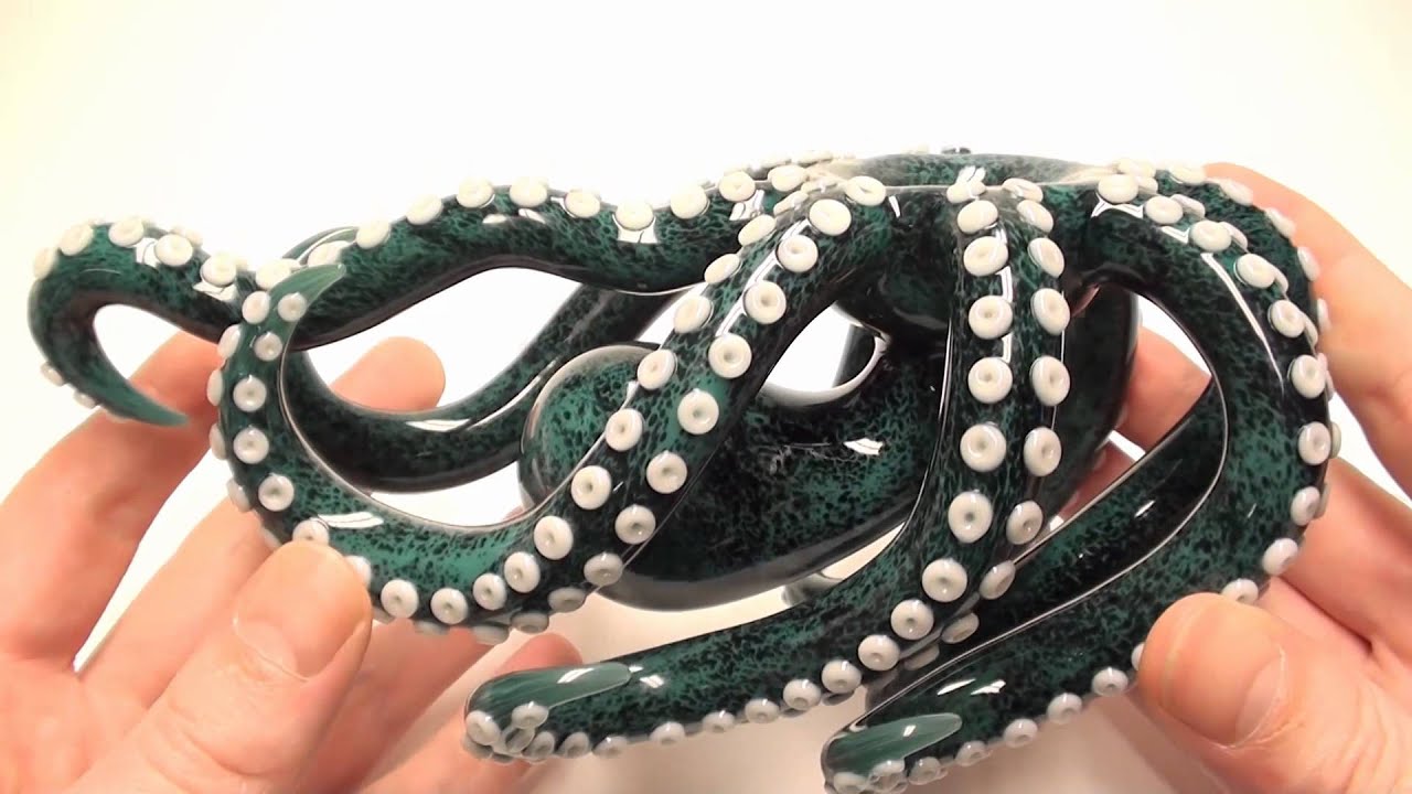 Glass Octopus Pipe KravinGlass sp261