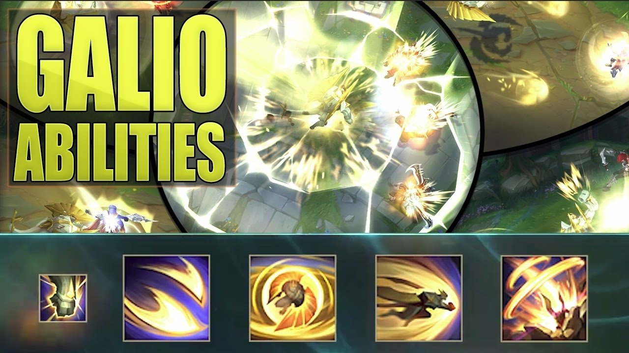 GALIO REWORK ABILITIES SPOTLIGHT GAMEPLAY - League of Legends