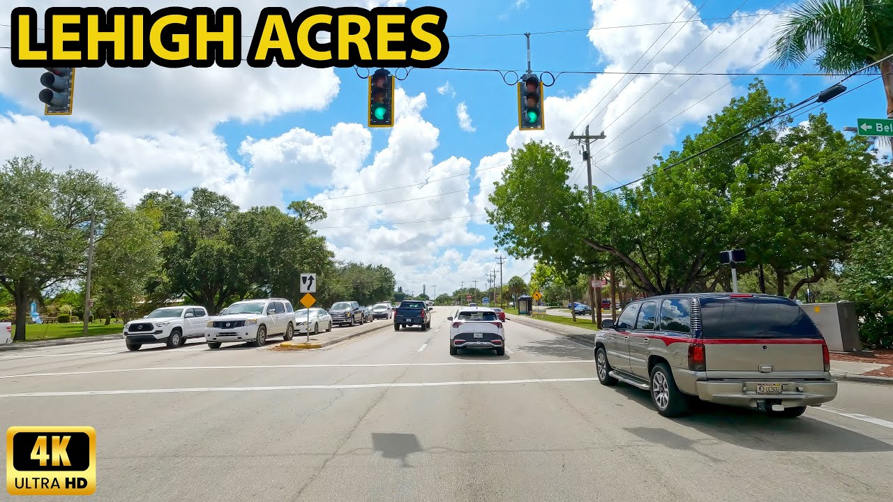 Lehigh Acres Florida Driving Through