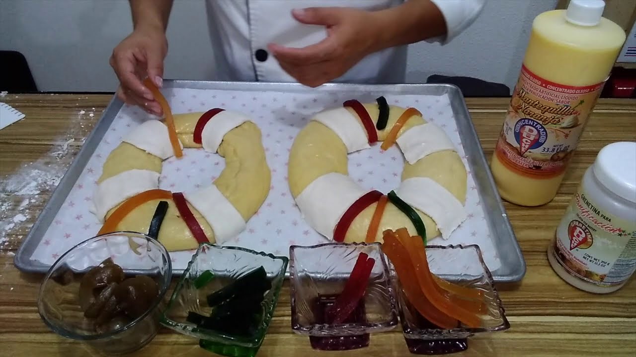 Receta de Rosca de Reyes con grenetina para panificación y mantequilla de naranja Duché