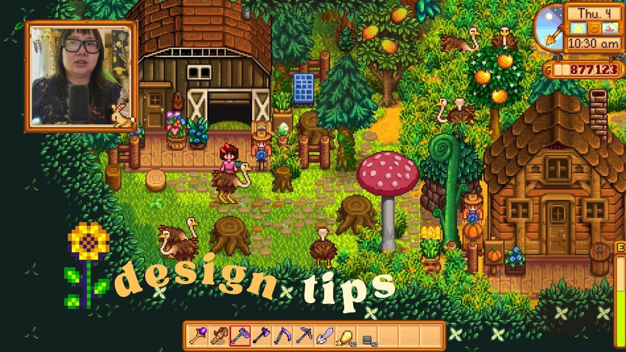 Tips for designing a cottagecore farm in Stardew Valley
