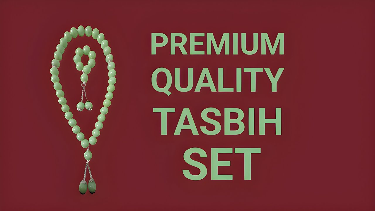 33 Beads Tasbih with Matching Tawaf Tasbih | Beautiful Handmade Tasbih Set