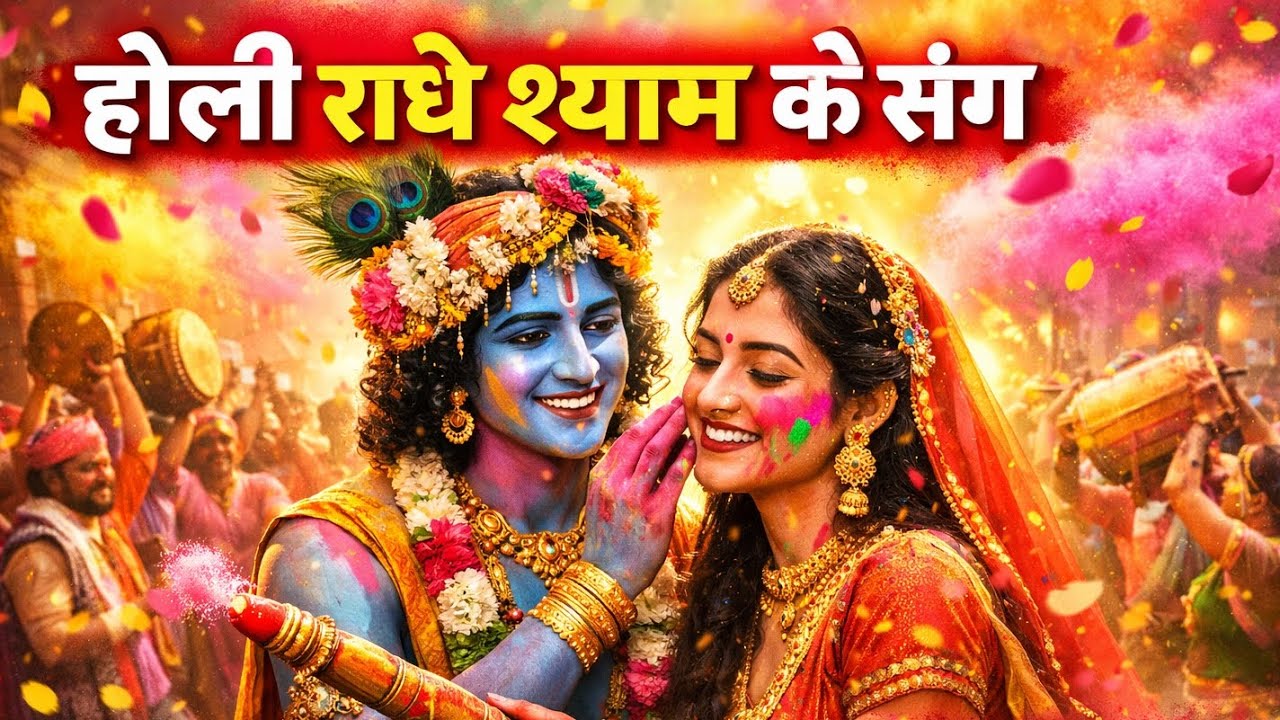 🚩होली राधे श्याम के संग 2026 | Vrindavan Holi Special | जय श्री कृष्णा 🌸🎨