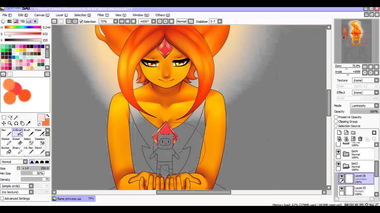 Flame Princess - Speedpaint