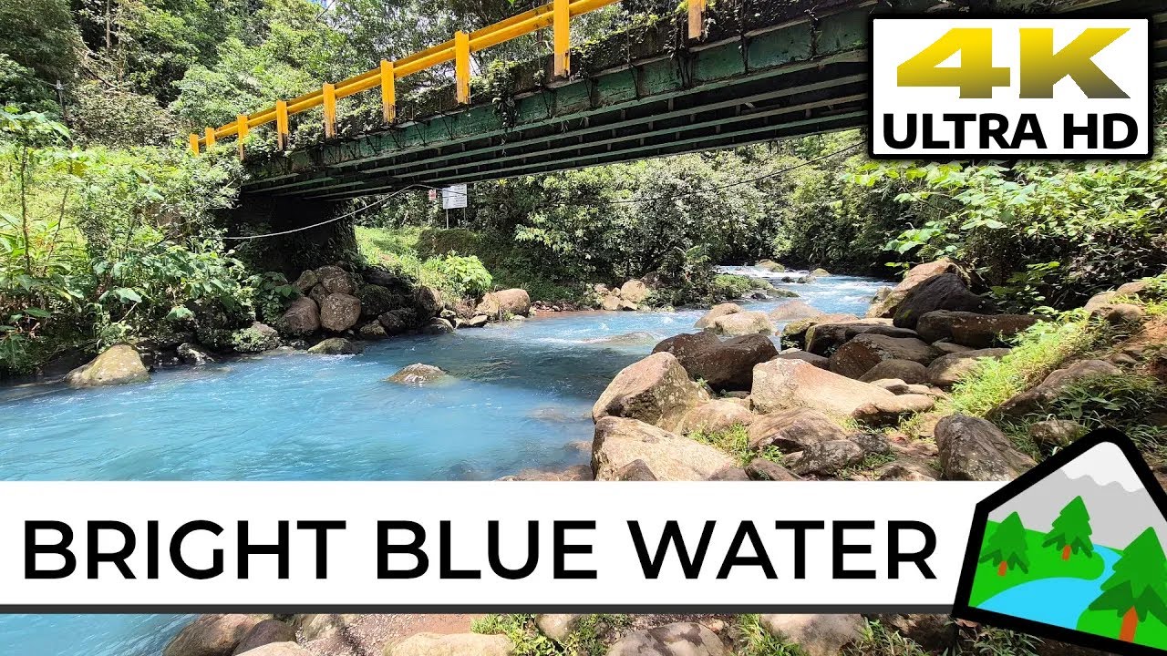 [4K] Tour RIO CELESTE, Costa Rica 🏞 Swim In Incredible Blue Water #travel #vlog