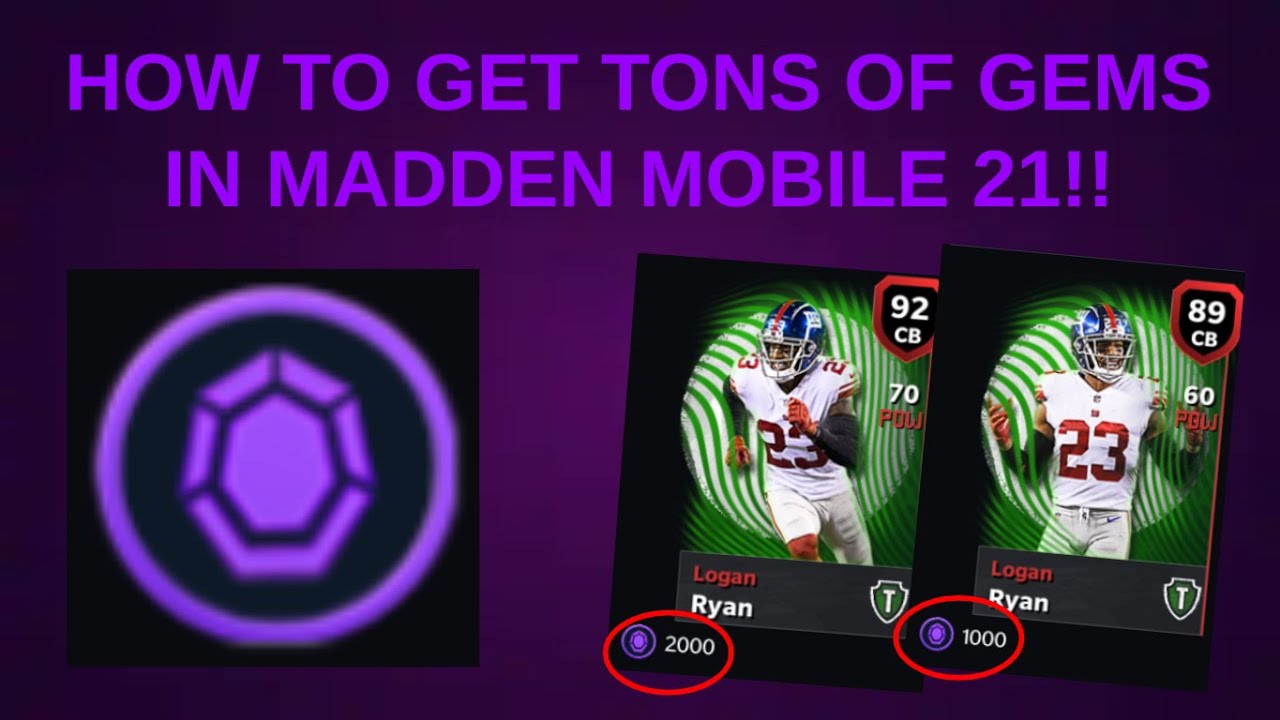 HOW TO GET GEMS IN MADDEN MOBILE 21!! BEST METHODS!!
