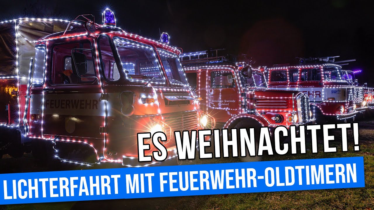 Die Weihnachts-Feuerwehr: Lichterfahrt durch die Oberlausitz