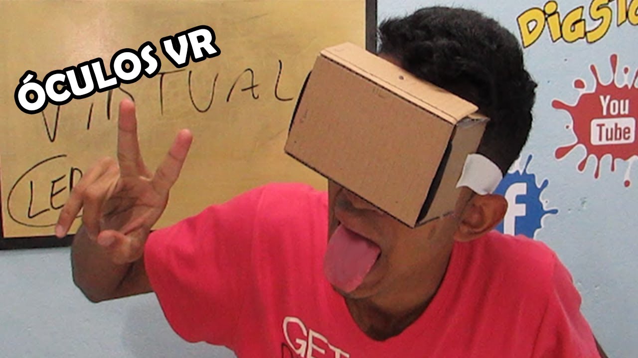 ÓCULOS DE REALIDADE VIRTUAL DE PAPELÃO CASEIRO