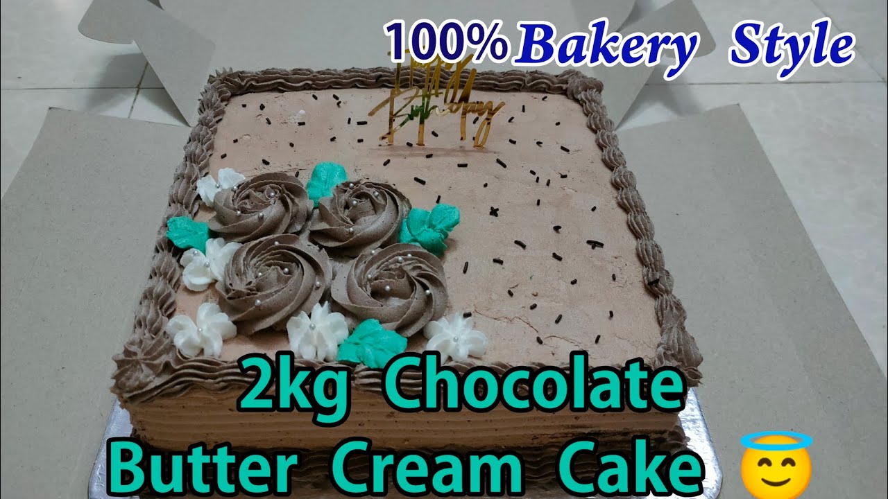 How to make Bakery Style 2kg Chocolate Butter Cream Cake with Frosting | Price ranging Included ✨😇💯