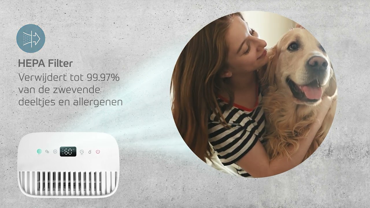 Alma luchtontvochtiger en luchtzuiveraar 12 l, wifi (Art.nr. 2580)