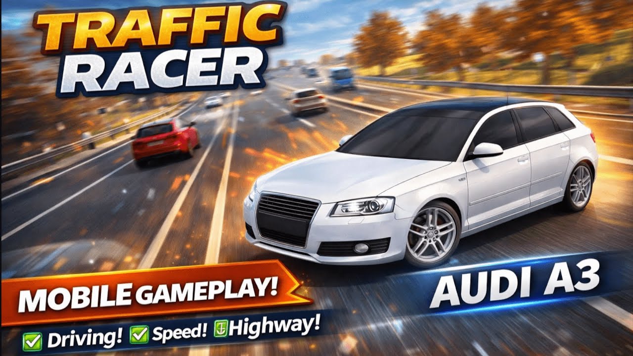🔥 Traffic Racer Mobile Gameplay | High-Speed Driving, Near Misses & Endless Highway Challenge! 🚗💨