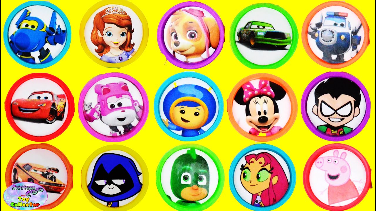 Learn Colors Disney Jr Super Wings Nick Junior Umizoomi PJ Masks Surprise Egg and Toy Collector SETC