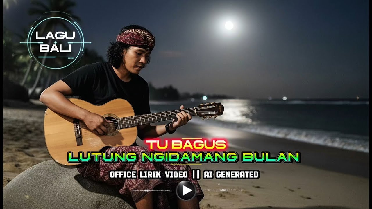 LUTUNG NGIDAMANG BULAN - Lagu Pop Bali  || OFFICIAL LIRIK VIDEO