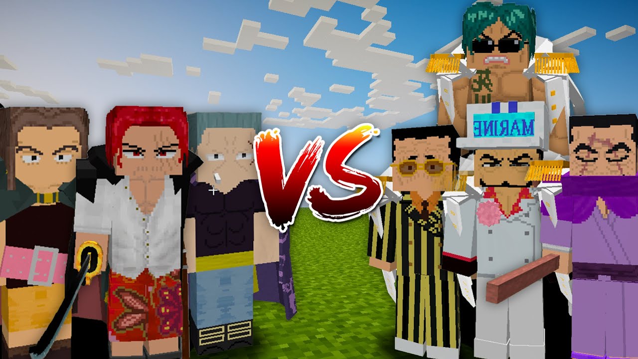 Shanks, Benn Beckman and Yasopp vs Current Admirals