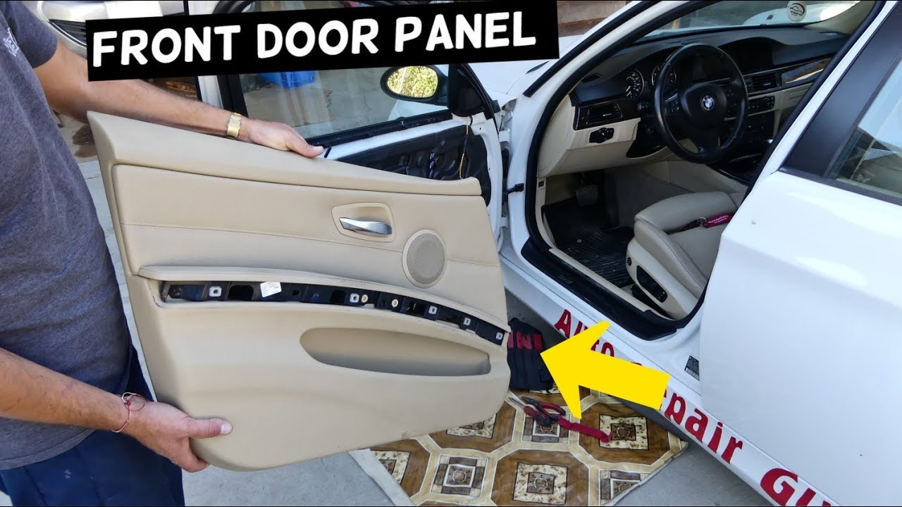 HOW TO REMOVE FRONT LEFT DOOR PANEL ON BMW E90 E91 E92 E93 325i 328i 330i 335i 330d 335d 320i 320d