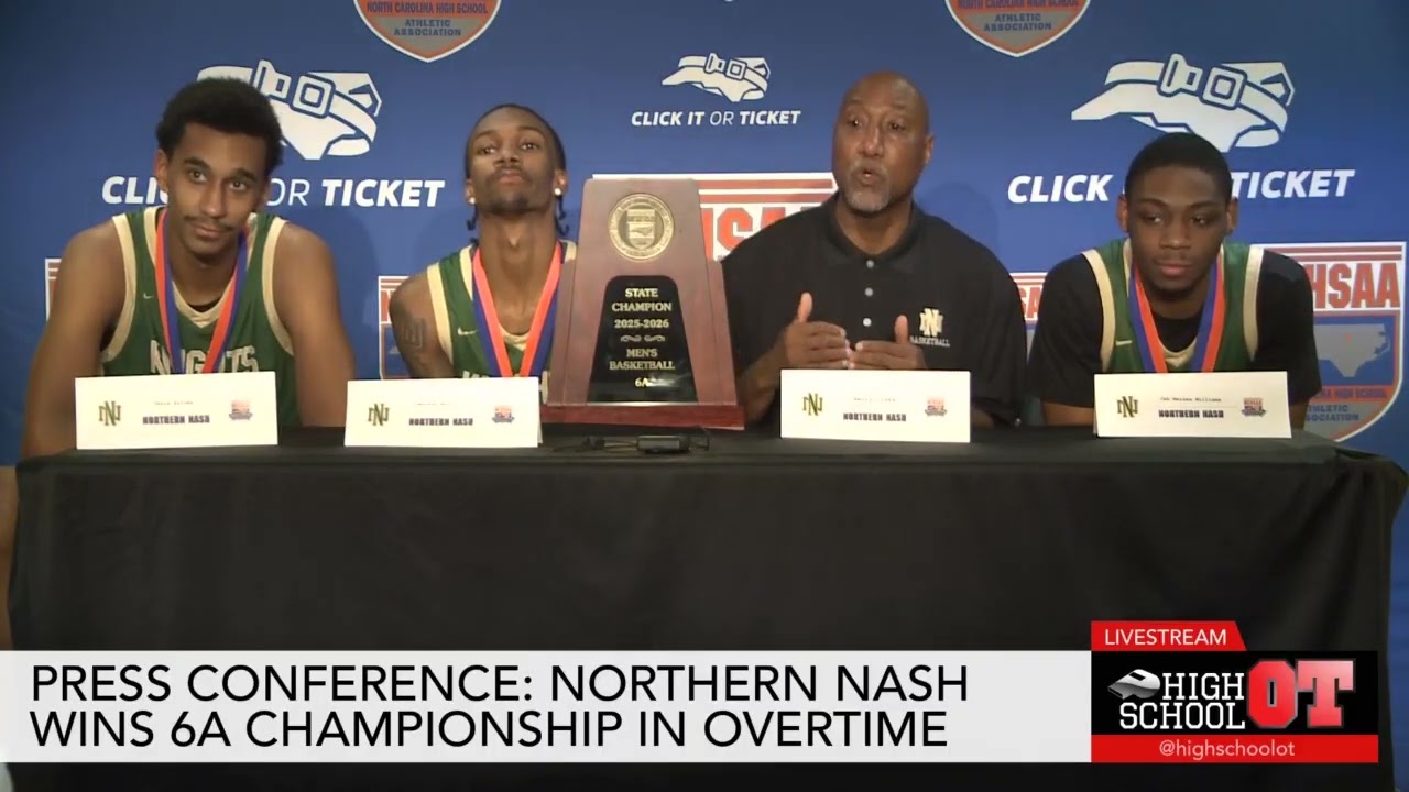 Press Conference: Northern Nash wins the NCHSAA 6A state championship game in overtime