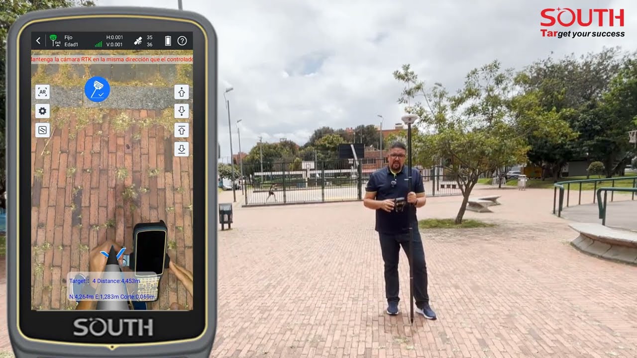 Replanteo GNSS de líneas utilizando Realidad Aumentada (AR)
