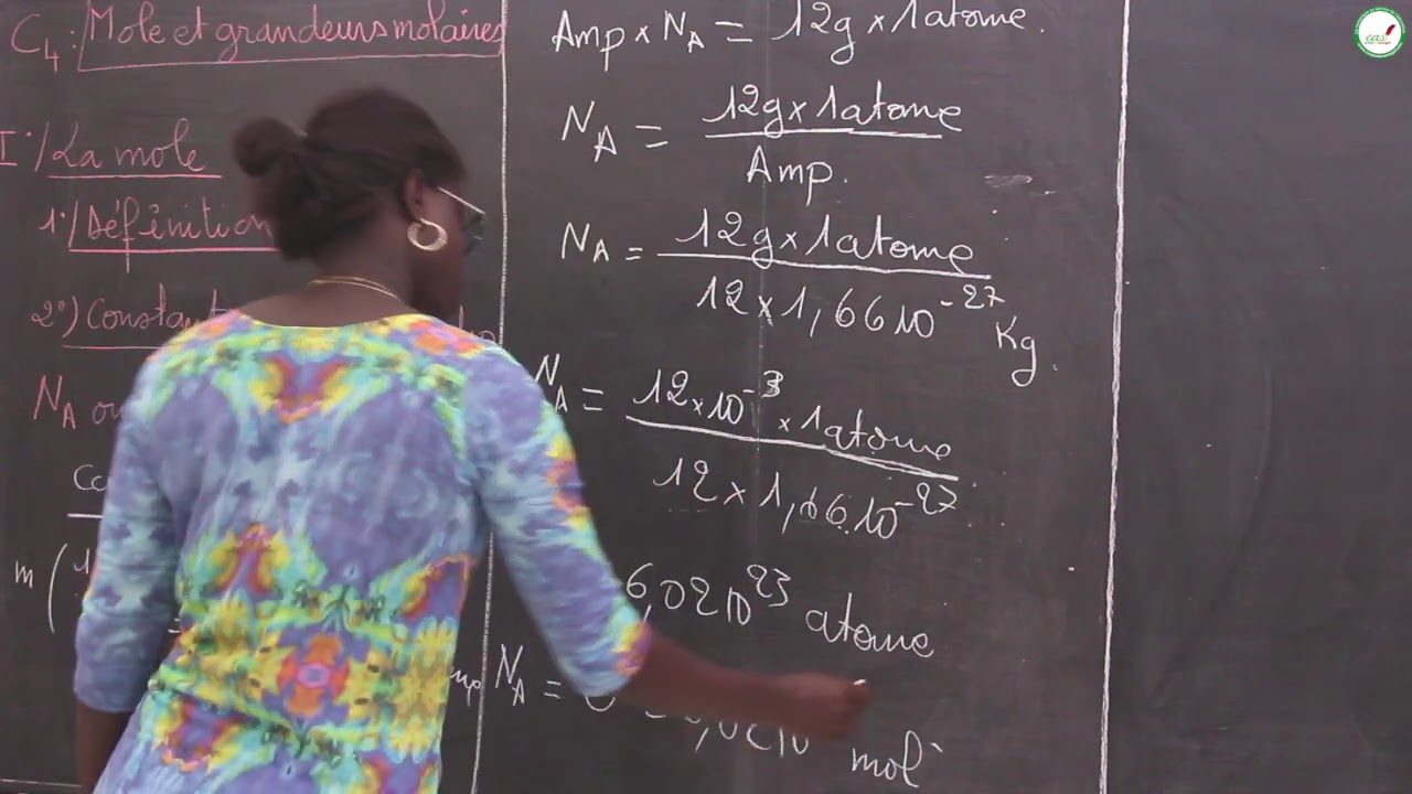 Cours - Seconde - Physique / Chimie : Mole et grandeurs molaires / Mme Bonang