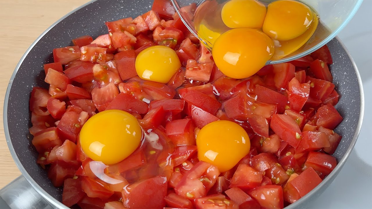 Таких вкусных яиц я еще никогда не ел!🔝2 рецепта яиц с помидорами на завтрак # 154