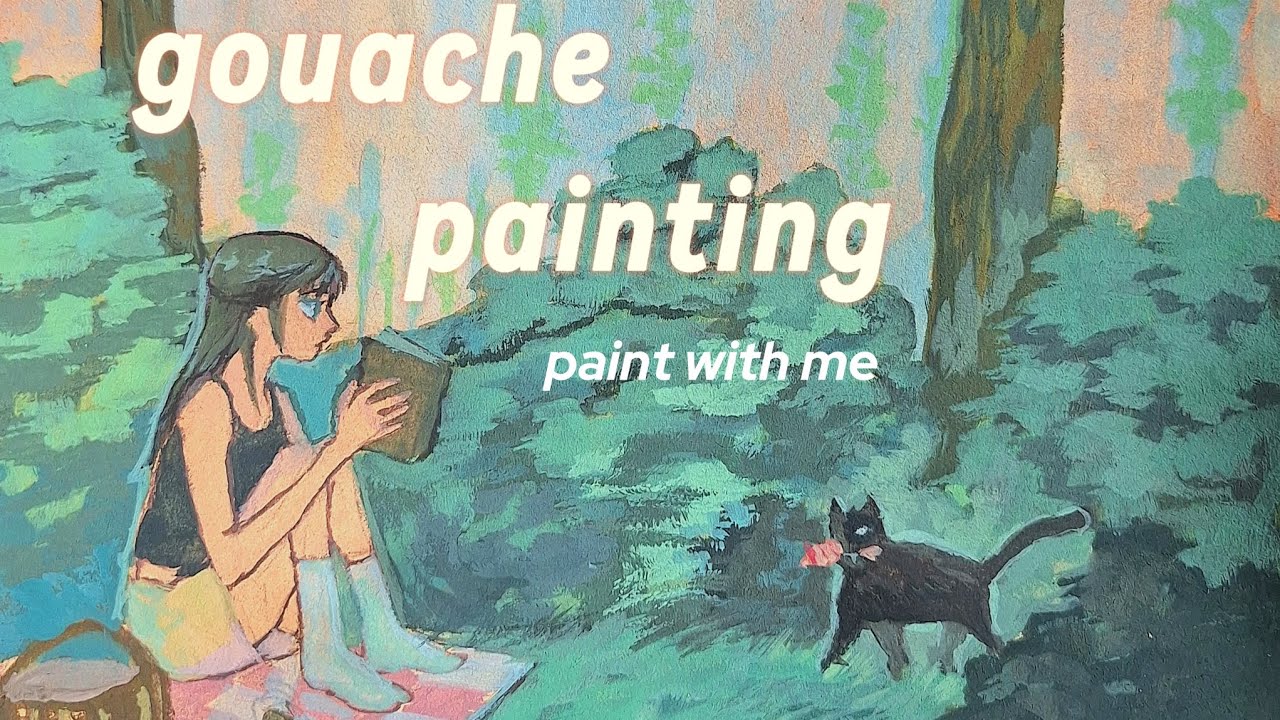 I Haven’t Painted in 2 Years… (Peaceful painting session -paint with me)