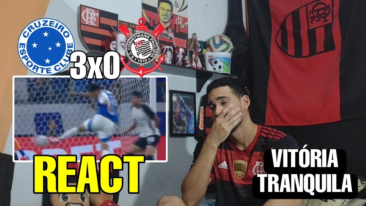 REACT CRUZEIRO 3 X 0 CORINTHIANS REAÇÕES MELHORES MOMENTOS BRASILEIRÃO 2025
