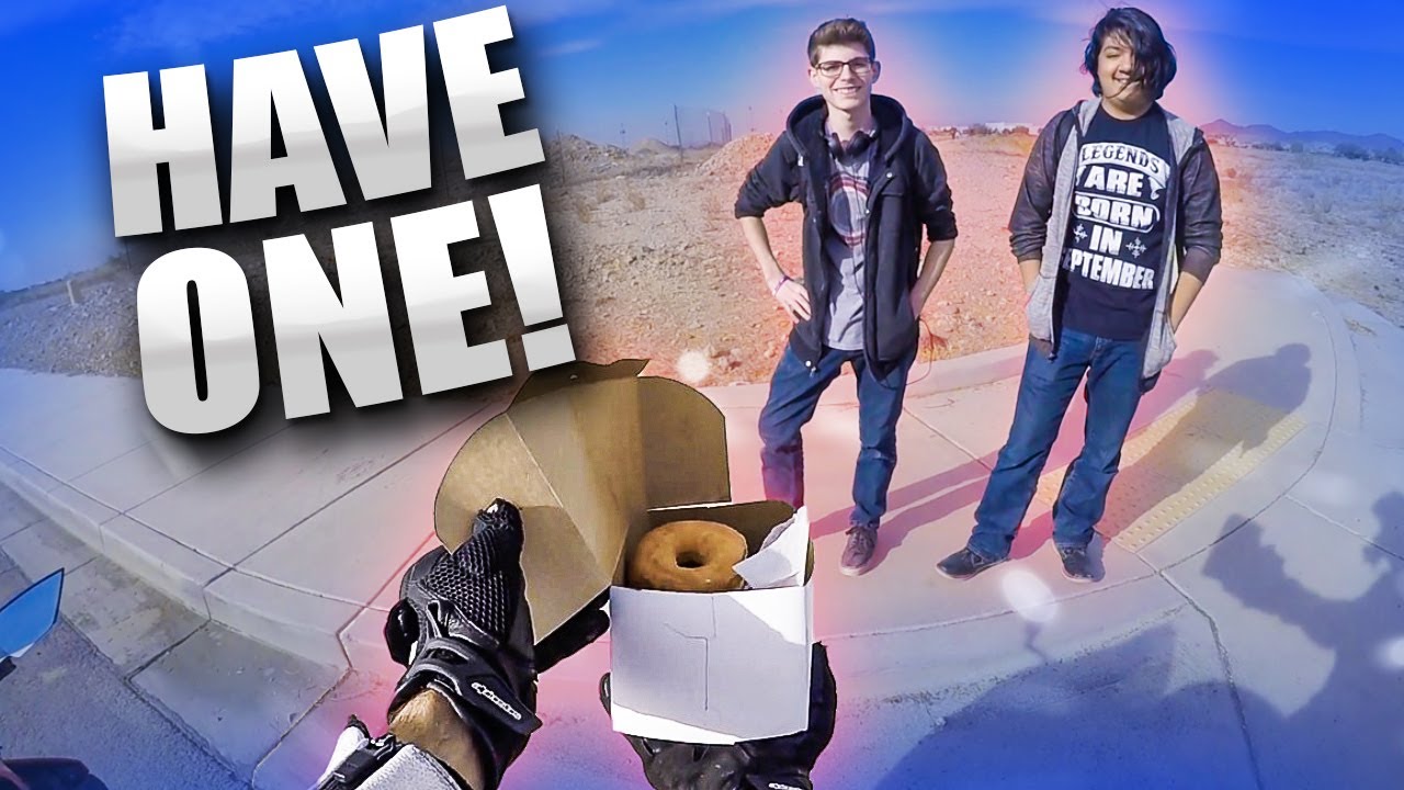 Giving Away Donuts on Sport Bikes! [Motovlog 146]