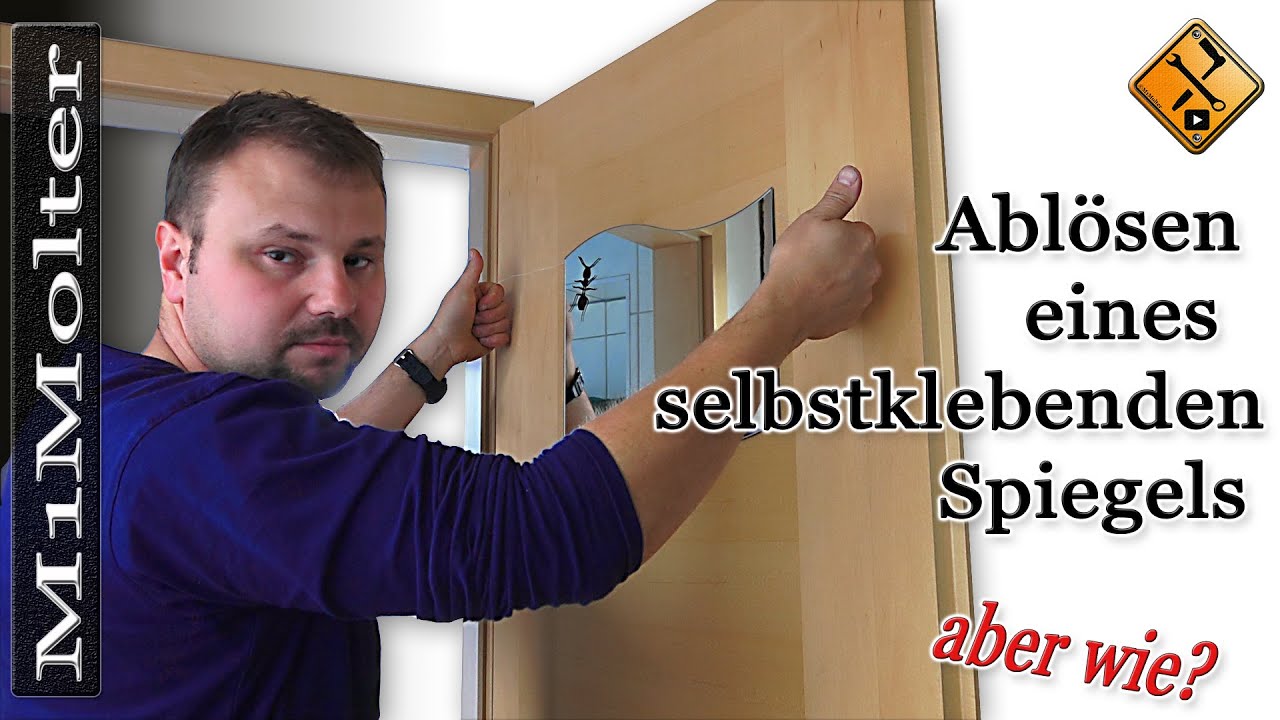 Aufgeklebte Spiegelfliesen sauber entfernen von M1Molter
