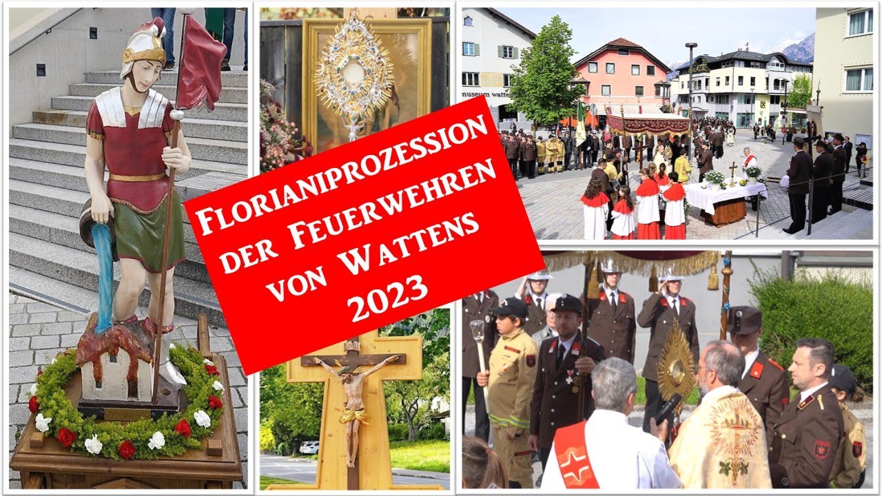 Florianiprozession der Feuerwehren von Wattens nach 4 Jahren wieder stattgefunden 2023