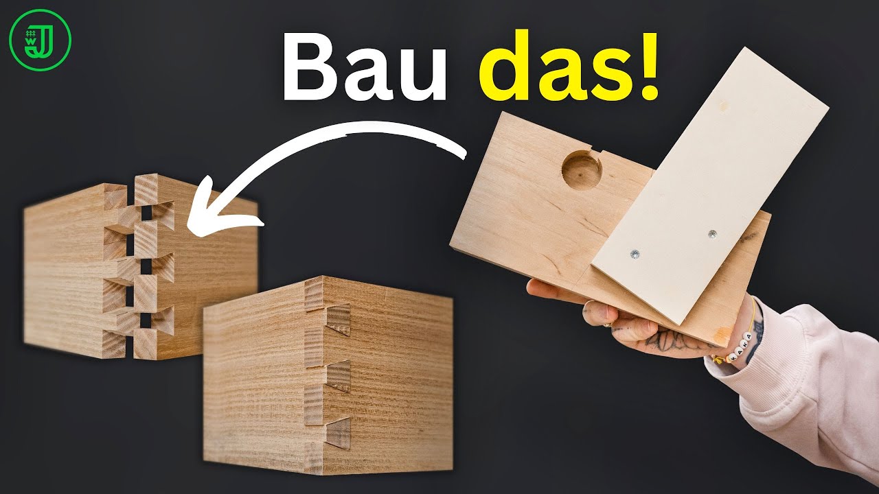 Perfekte SCHWALBENSCHWANZ ZINKEN 👉 dank dieser 0 EURO VORRICHTUNG! 🤩 | Jonas Winkler
