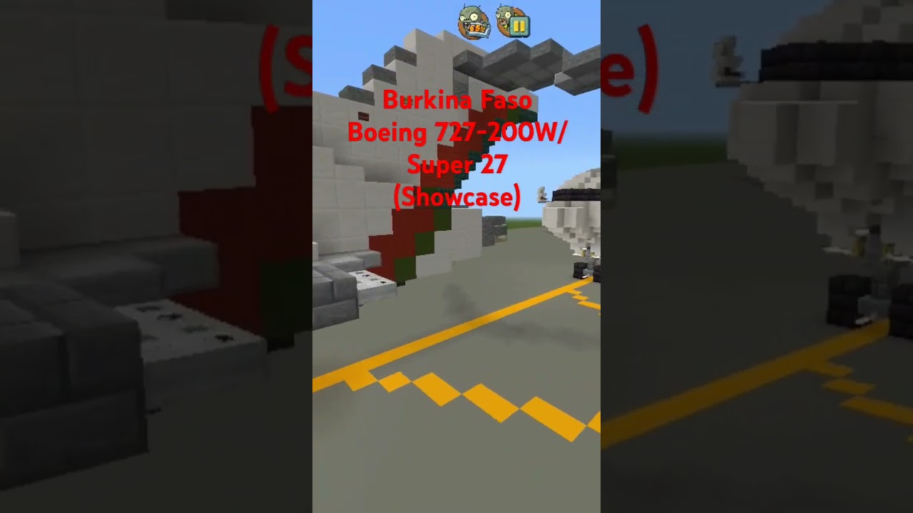 Burkina Faso Boeing 727-200W/Super 27 (Showcase) #boeing727 #burkinafaso #shorts