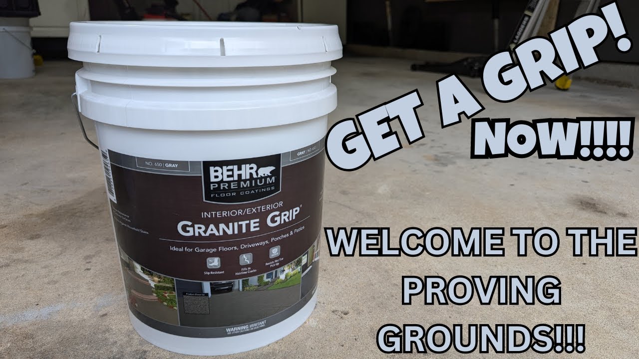 BEHR PREMIUM Gray Granite Grip REVIEW!!!! PROVING GROUNDS!!!!