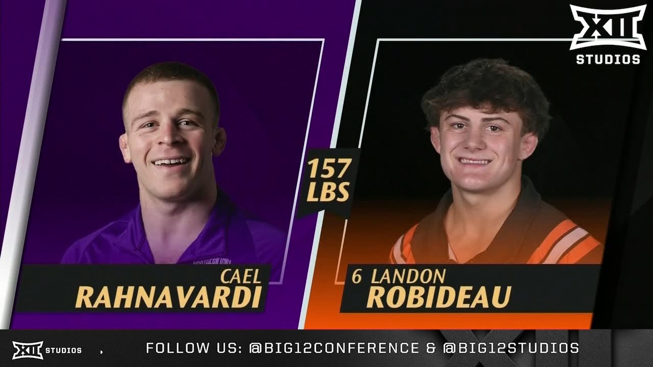 Landon Robideau vs. Cael Rahnavardi (157lbs) FULL MATCH | 2025-26 Big 12 Wrestling