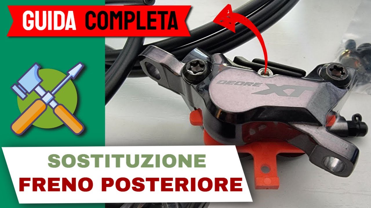 Come sostituire il freno idraulico posteriore della MTB con tubo passante all'interno del telaio