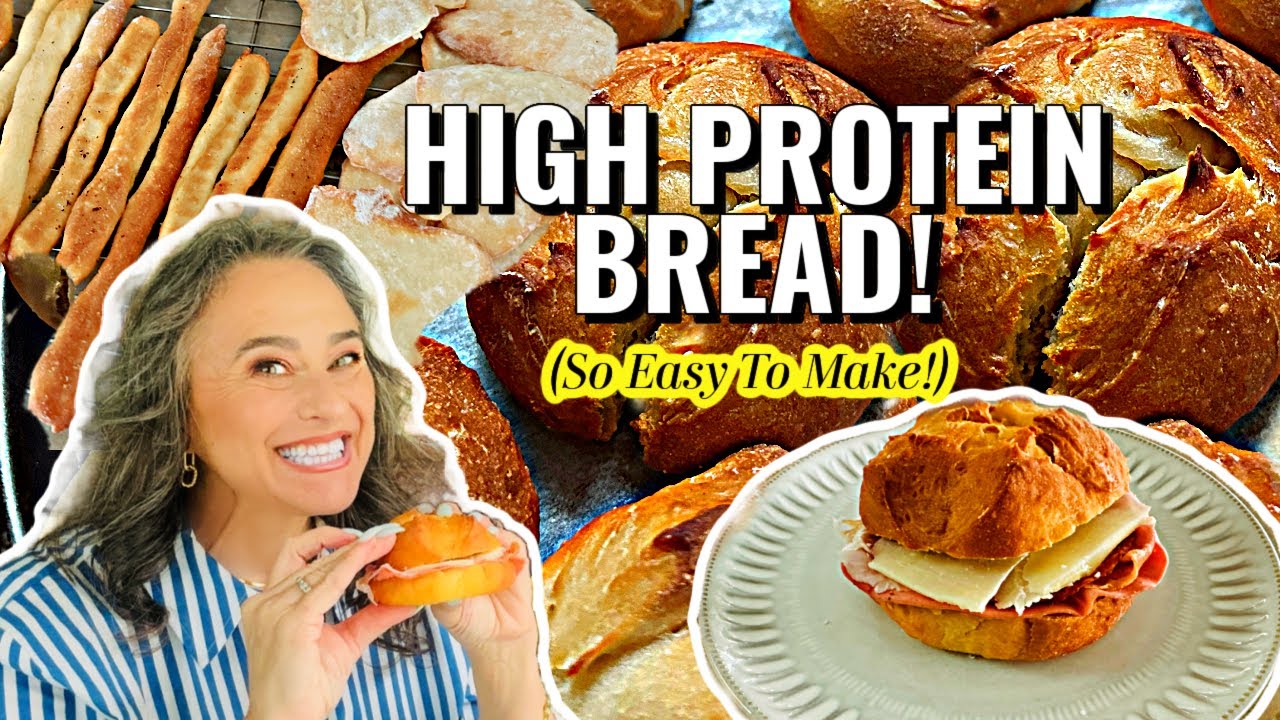 Quick & Easy 2-Ingredient High Protein Bread!!