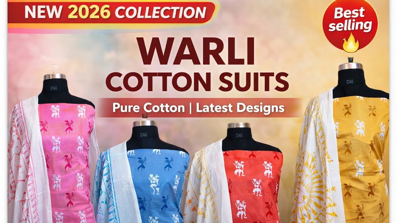 Summer Special Varli Print Cotton Suits 😍@545 only 🎊 Unique and Beautiful collection 😍