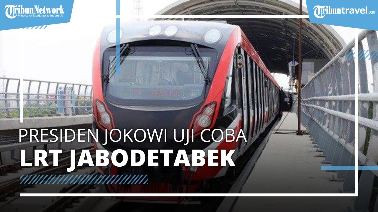 Presiden Jokowi Lakukan Uji Coba LRT Jabodetabek