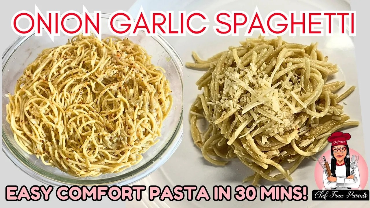 Live: Onion and Garlic Spaghetti under 20 Min