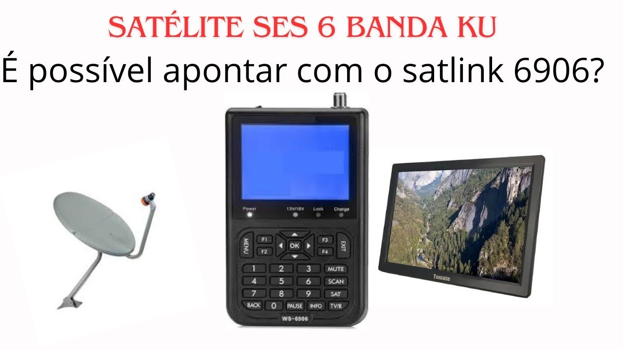 Satlink 6906: Apontamento Ses 6 banda ku.